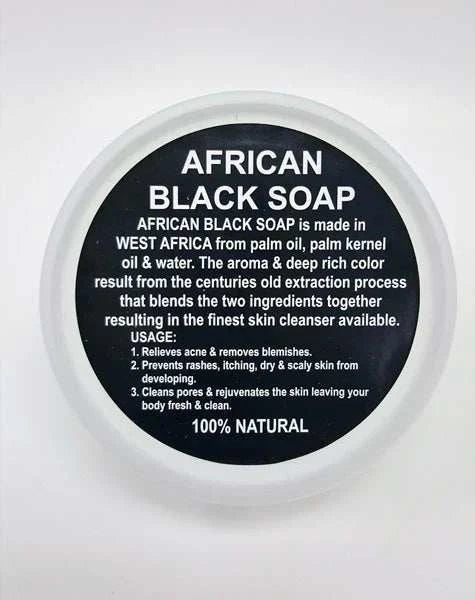 African Raw Black Soap Bar