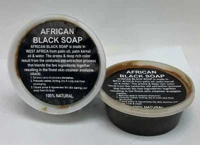 African Raw Black Soap Bar